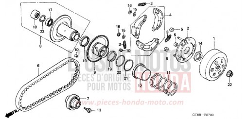 CLUTCH/DRIVEN FACE PK50R de 1994